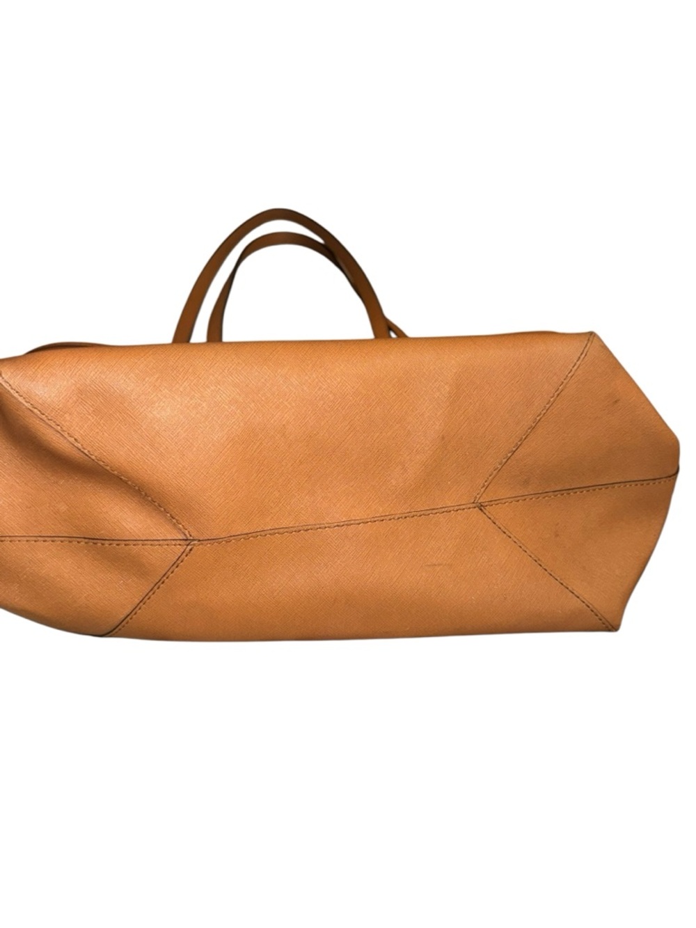 Michael Kors Tan Leather Tote Bag with Double Shoulder Straps - Picture 4 of 7